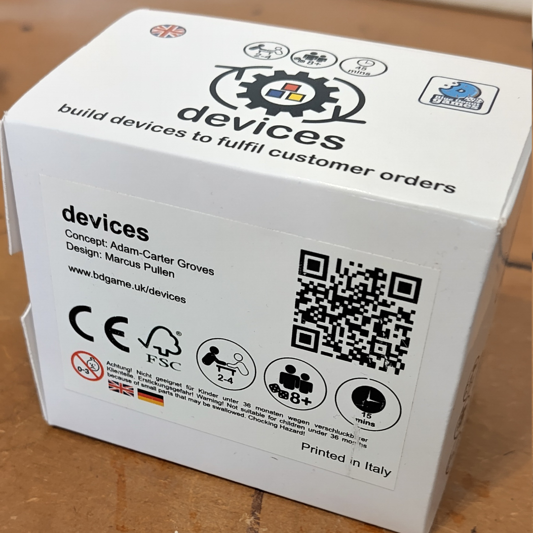 Devices Programmable Card Game image Box Back